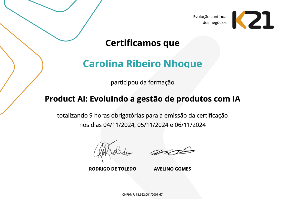 Certificado K21